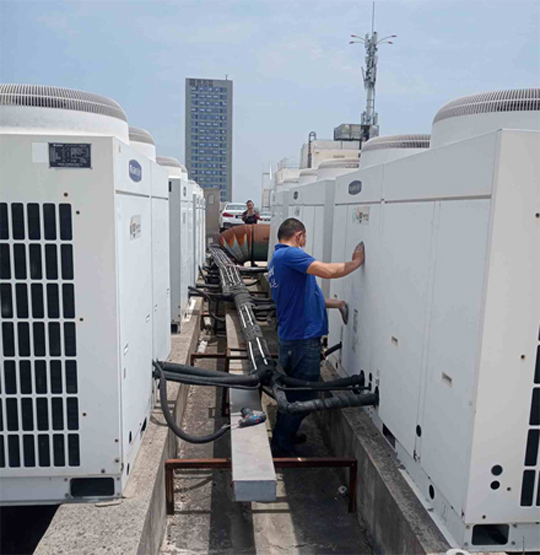 吉隆中央空调制热和不制冷系统维修方法